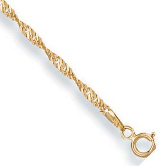 Singapore 9ct Gold Anklet