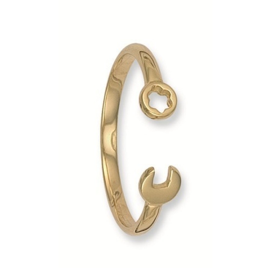 9ct Yellow Gold Baby Spanner Bangle 10.0g