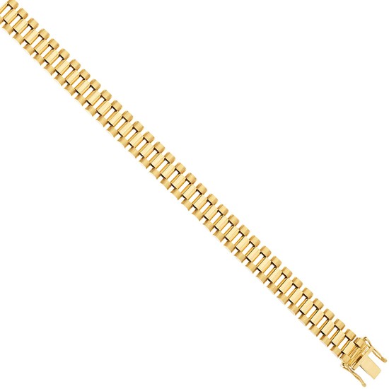 9ct Yellow Gold Luxury Style Gents Bracelet 28.5g