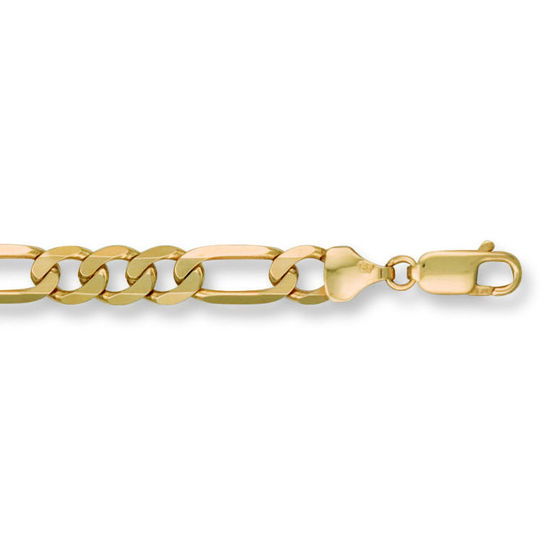 9ct Figaro Gold Bracelet, XXXL