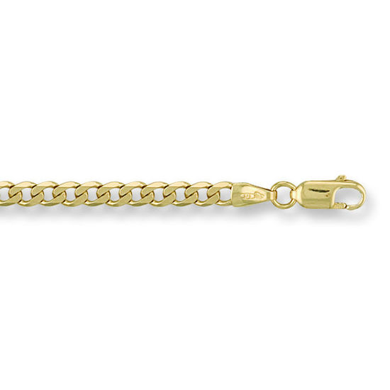 Curb 9ct Gold Bracelet, XXS