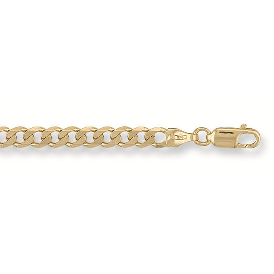 Curb 9ct Gold Bracelet, XS