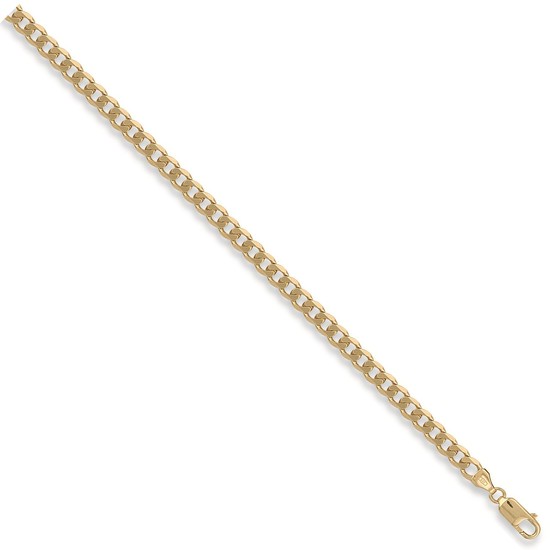 Curb 9ct Gold Bracelet, S
