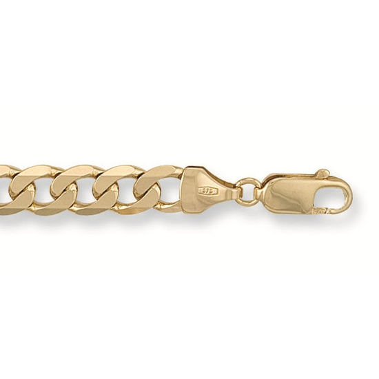9ct Gold Gents Curb Bracelet