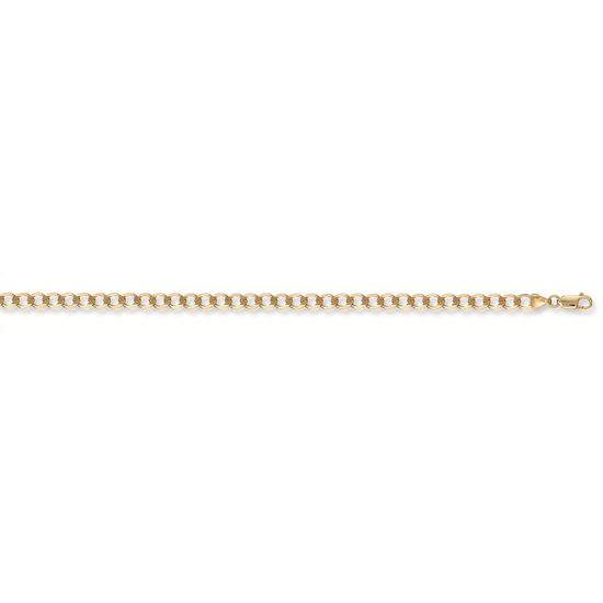 Economy Gold Curb Bracelet, XL
