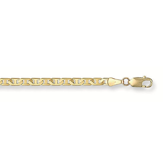 Flat Anchor Gold Bracelet, S