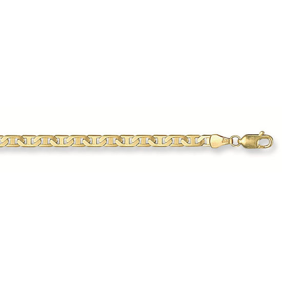 Flat Anchor Gold Bracelet, M
