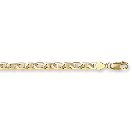 Flat Anchor Gold Bracelet, L