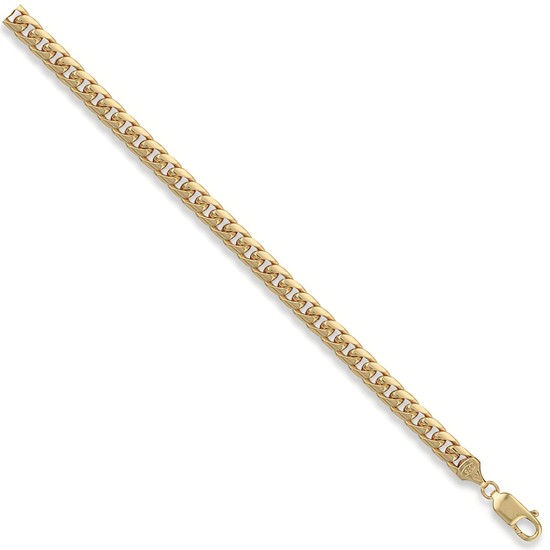 Domed Curb 9ct Gold Chain