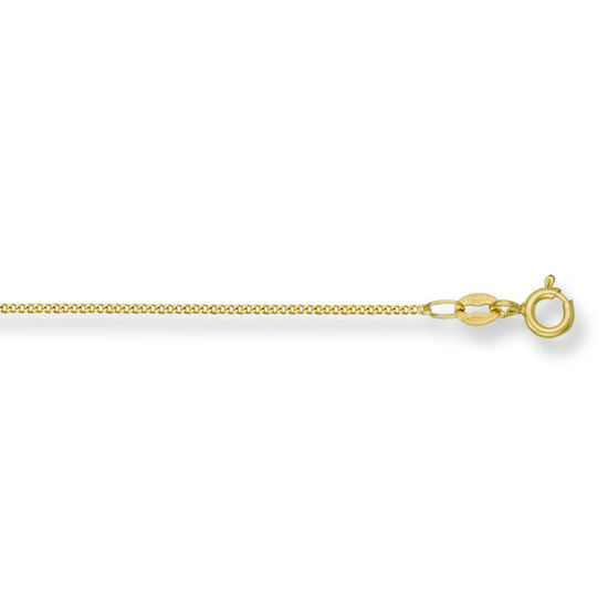 Traditional Classic Curb 9ct Gold Chain, S