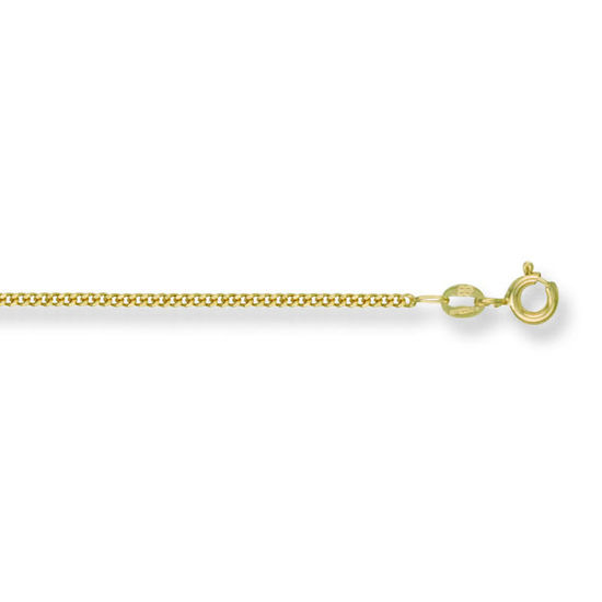 Traditional Classic Curb 9ct Gold Chain, L