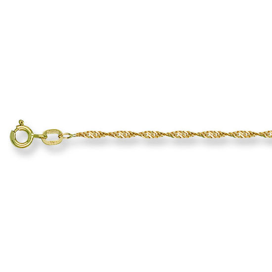 Singapore Twisted 9ct Gold Chain, S