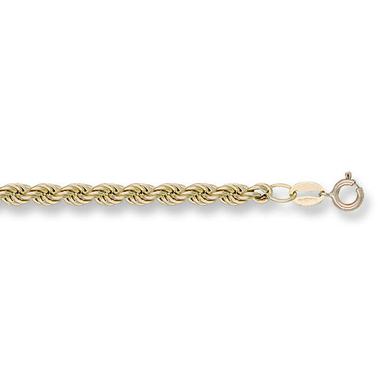 Hollow Rope 9ct Gold Chain, L