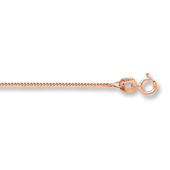 Traditional Classic Curb 9ct Rose Gold Chain