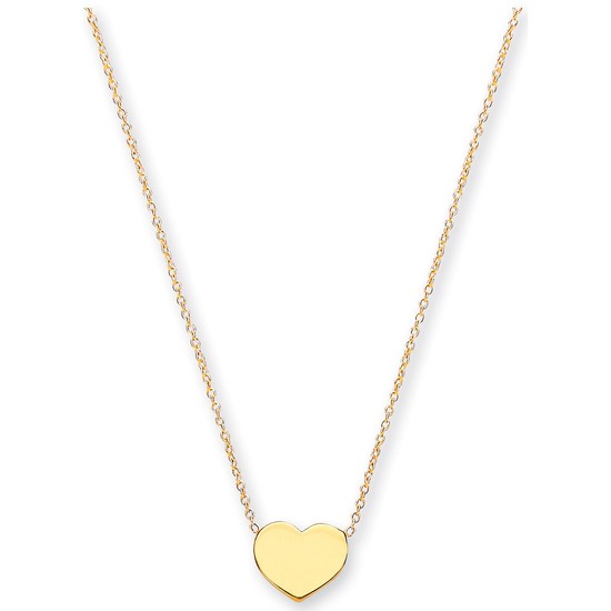 Y/G Rolo Chain, Heart, Adjustable from 18