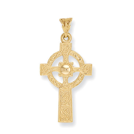 Celtic Cross Pendant, 9ct Gold