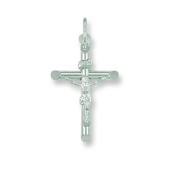 Crucifix 9ct White Gold Pendant