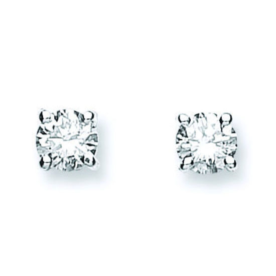 0.50ct Single Diamond Stud Earring, set in 18ct White Gold