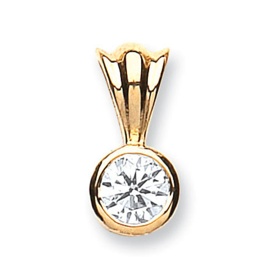 Pendant, 18ct yellow gold with 0.50ct diamond in round setting