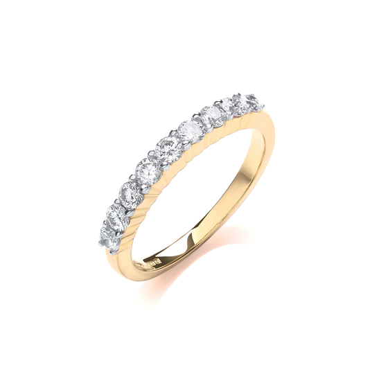 0.50ct TW Diamond Studded 18ct Gold Ring