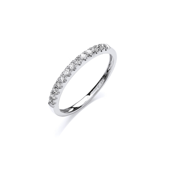 0.20ct TW Diamond 18ct White Gold Ring, G/H-SI