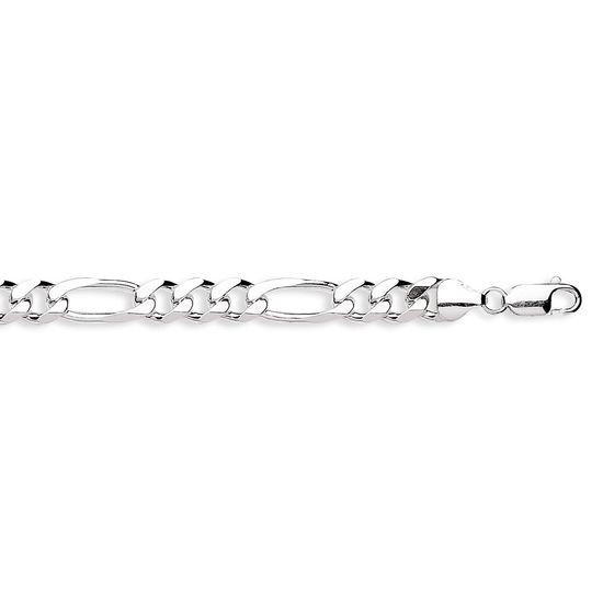 Silver Figaro Chain, XL
