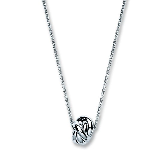 Silver Chain with Knot