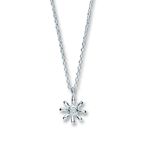 Sterling Silver Snowflake worn as 16"/18" Necklace