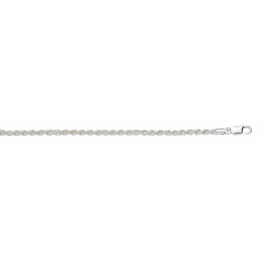 Sterling Silver Hollow Rope Chain