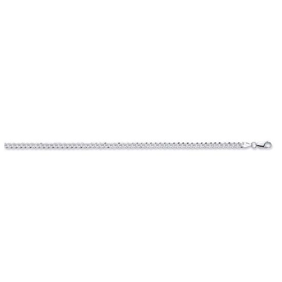 Sterling Silver Flat Parve Curb Chain