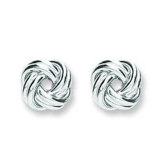 Sterling Silver Knot Stud Earrings 2.0g