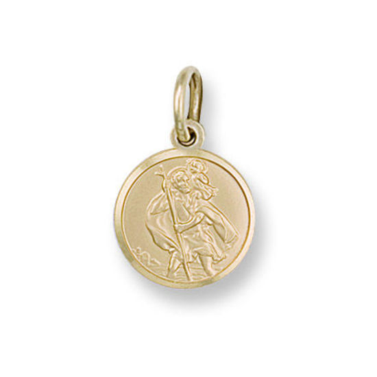 St. Christopher 9ct Gold Medallion, S