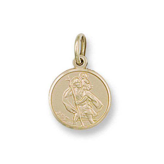 St. Christopher 9ct Gold Medallion, M