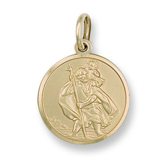 St. Christopher 9ct Gold Medallion, XL