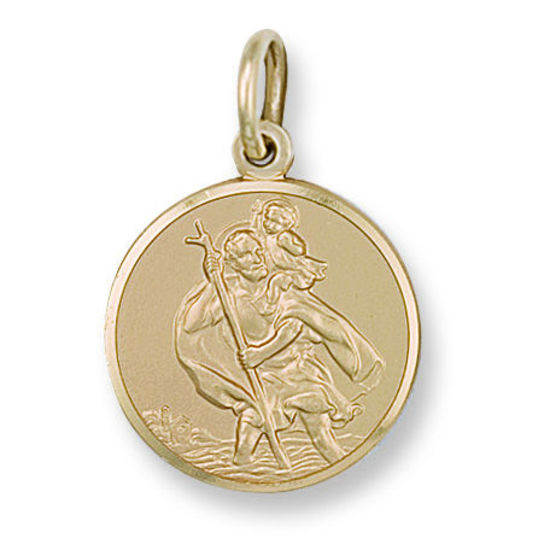 St. Christopher 9ct Gold Medallion, XXL