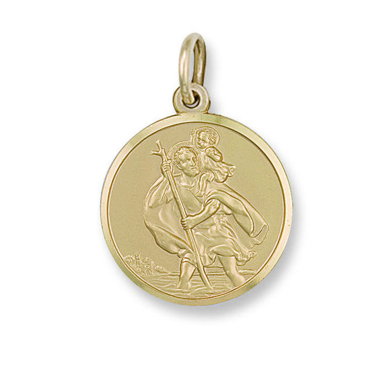 St. Christopher 9ct Gold Medallion, XXXL