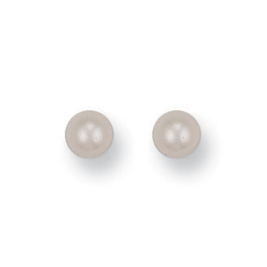9ct Yellow Gold 5mm Cultured Pearl Stud Earrings
