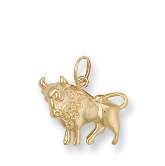 Taurus Zodiac 9ct Gold Pendant